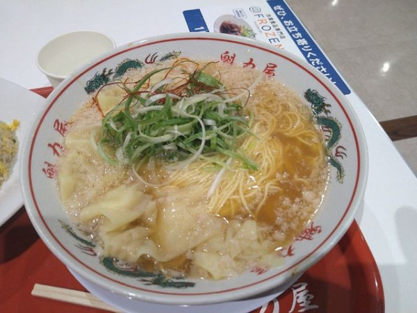 「魚介香る旨塩九条ねぎ雲吞麺」@京都北白川 ラーメン魁力屋 イオンモール京都桂川店の写真
