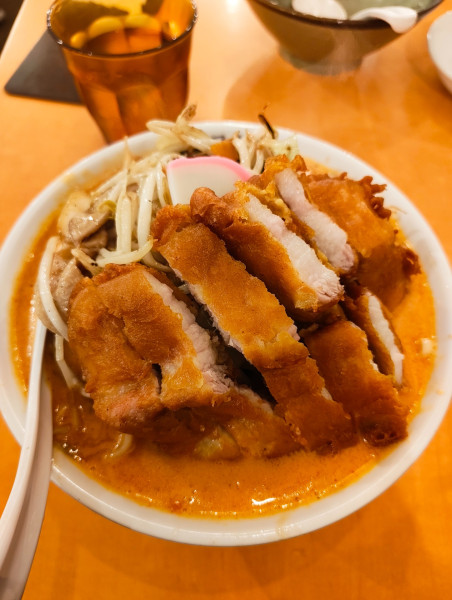 「排骨トマトタンメン（唐揚げ）」@極濃湯麺 フタツメ 貝沢店の写真