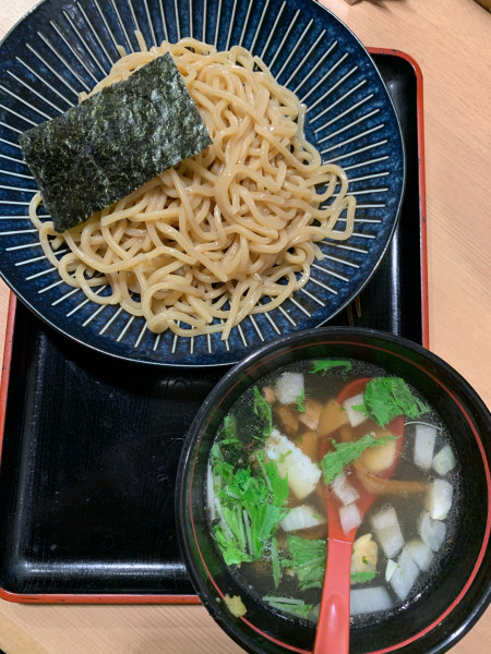 「魚介塩つけ麺(並盛)」@汁麺屋 胡座の写真