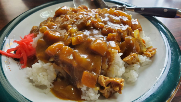「スタミナカレー（半ラーメン付）」@丸信ラーメン 行田店の写真