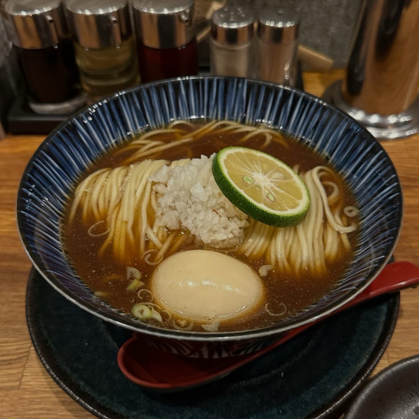 「和牛秋刀魚そば」@麺処 青野の写真