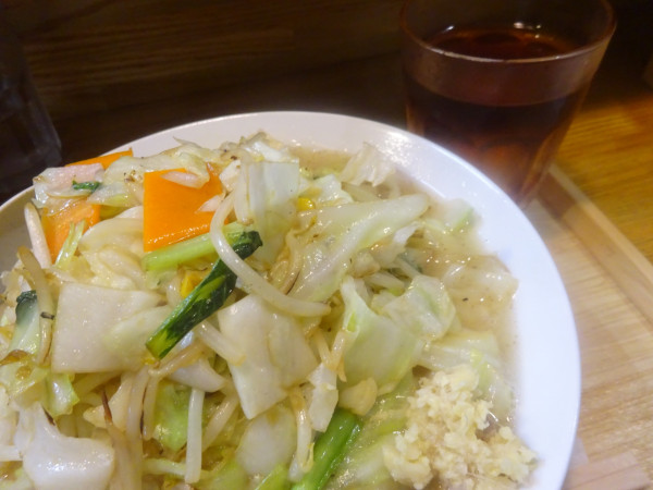 「濃厚スープの野菜らーめん　1,000円」@ラーメン そらのきの写真