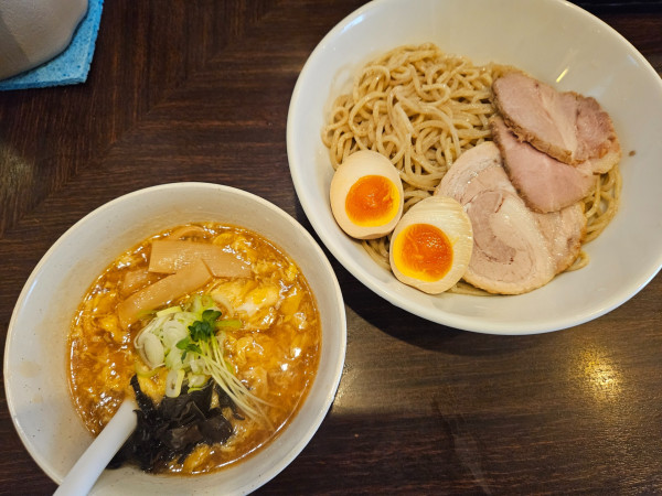 「極旨かき玉つけそば」@らーめん 玉彦の写真