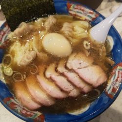 チャーシュー肉ワンタンメン+たまご