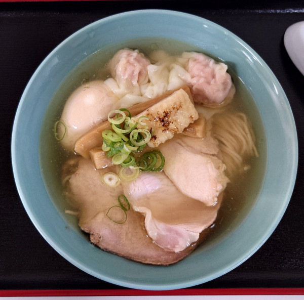 「特製ワンタン中華そば（塩、1480円）」@寿製麺 よしかわ 秋のうまいもの市/丸広川越の写真