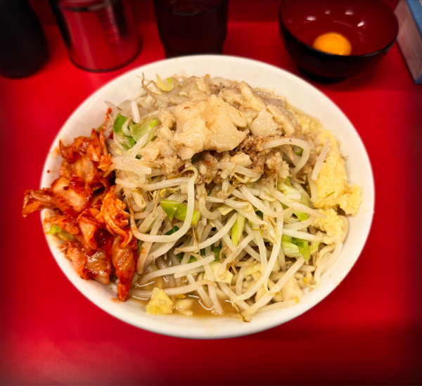「小ラーメン＋キムチ」@ラーメン二郎 仙台店2の写真