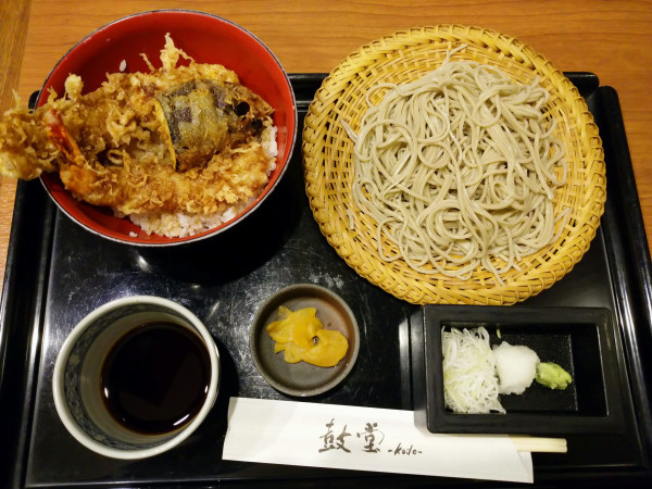 「小天丼と手打ちそば（1,300円）」@そば 鼓堂の写真