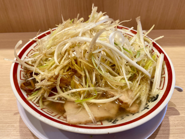 「ねぎそば（こってり・寸胴脂）追加ねぎ」@中華そば専門 田中そば店 武蔵境店の写真