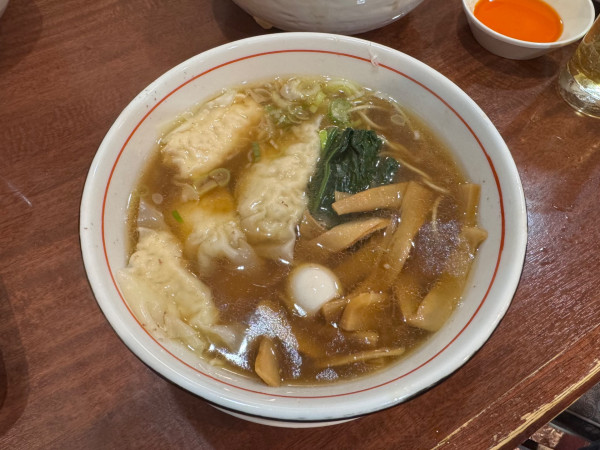 「肉餡雲呑麺」@WITH「麺、道有楽」の写真