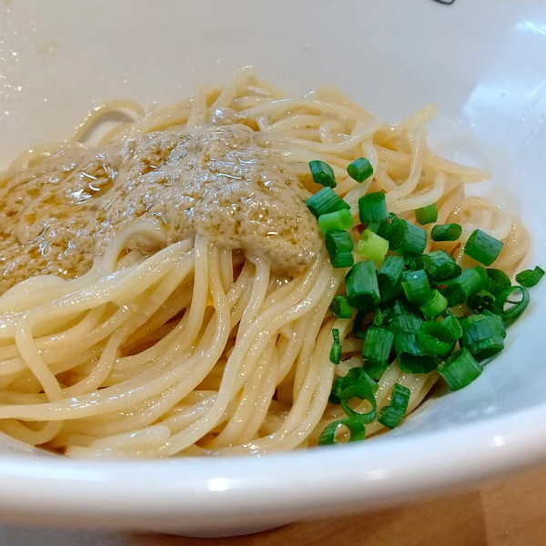 「#冷たい蟹味噌和え玉 #500円」@煮干中華そば 結。の写真