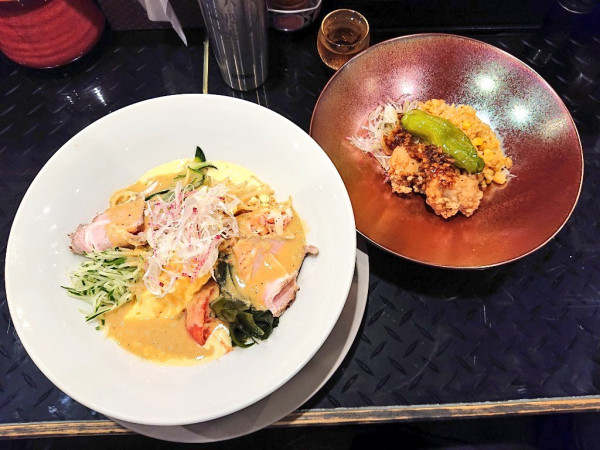 「【限定】とうもろこしの冷やし中華 極上君、など」@トーキョーニューミクスチャーヌードル 八咫烏 CHIKARABOの写真