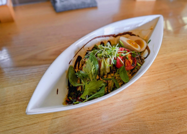 「秋茄子とローストトマトの汁なし担々麺【期間·数量限定】」@麺 㐂色の写真