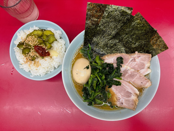 「武将らーめん(並):1,250円、ごはん:100円」@家系らーめん 武将家の写真
