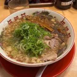 背脂黒醤油ラーメン　背脂増し1