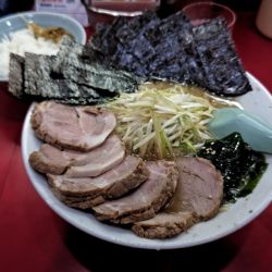 ネギチャーシュー+のり+半ライス