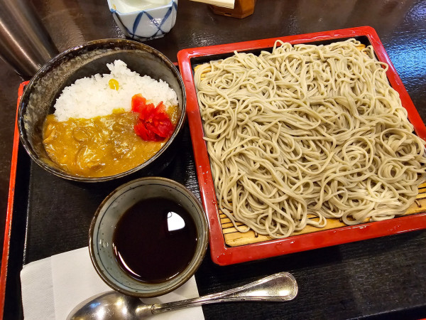 「カレー丼セット　900円」@須坂屋そば 新潟駅前店の写真