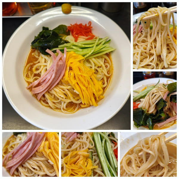 「冷やし中華(夏果)　¥1300」@中国手打拉麺 馬賊 浅草本店の写真