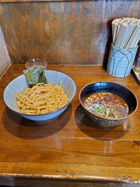 「辛つけ麺@1050」@麺屋 やま昇 住吉店の写真