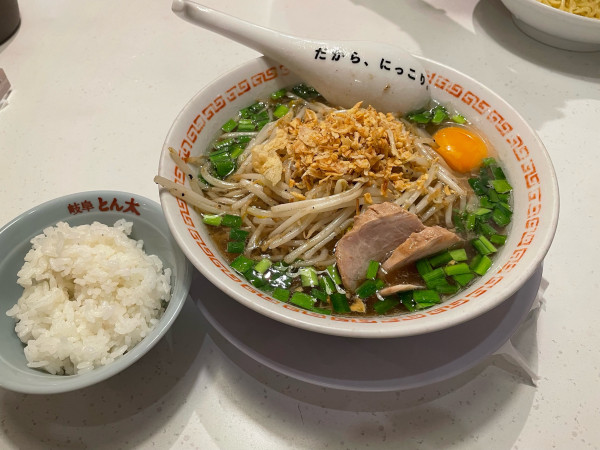 「岐阜特製スタミナラーメン980円+ライス小120円」@岐阜とん太の写真