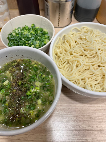 「つけ麺 ネギ」@鯨人の写真