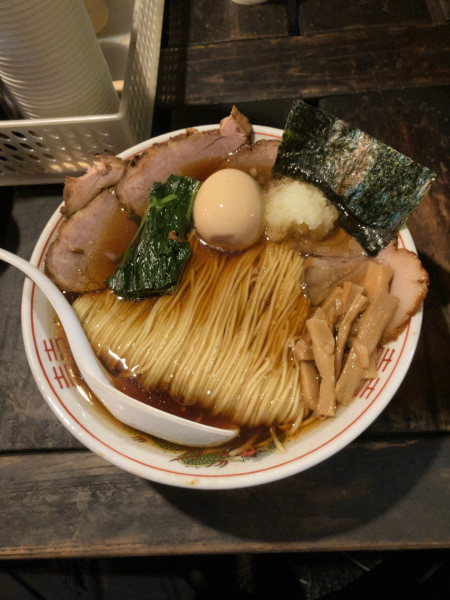 「チャーシューメン（大盛り）＋味玉　1150円」@屋台ラーメン しゅんやっちゃんの写真