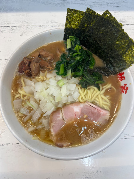 「ラーメン中1000円+玉ねぎ+コマチャ+ライス」@二代目 谷瀬家の写真