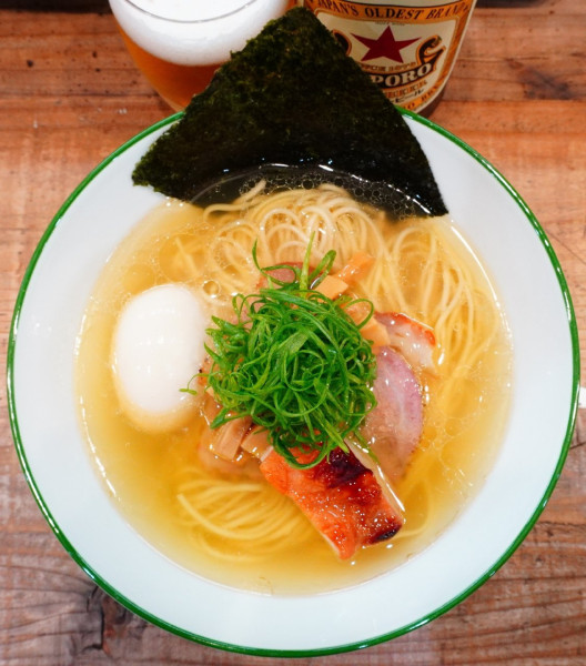 「味玉塩そば＋味玉＋ビール中瓶」@3931WORKS.の写真