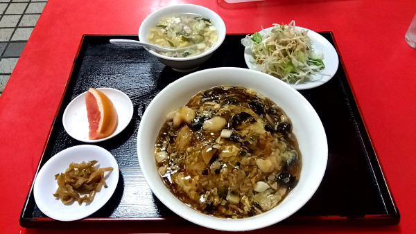 「あんかけ炒飯定食（８８０円）」@中国家庭料理大連の写真
