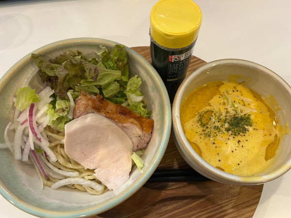 「ベジポタつけそば　1200円」@まぜそば モダンの写真