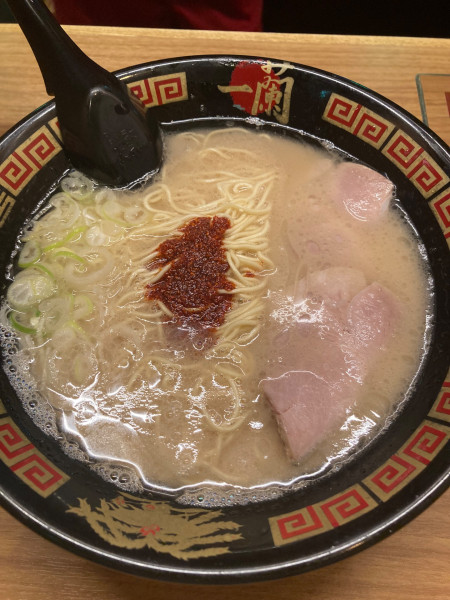 「天然とんこつラーメン」@一蘭 渋谷店の写真