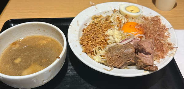 「【ハイマウント×富士丸】まぜつけ」@#新宿地下ラーメンの写真