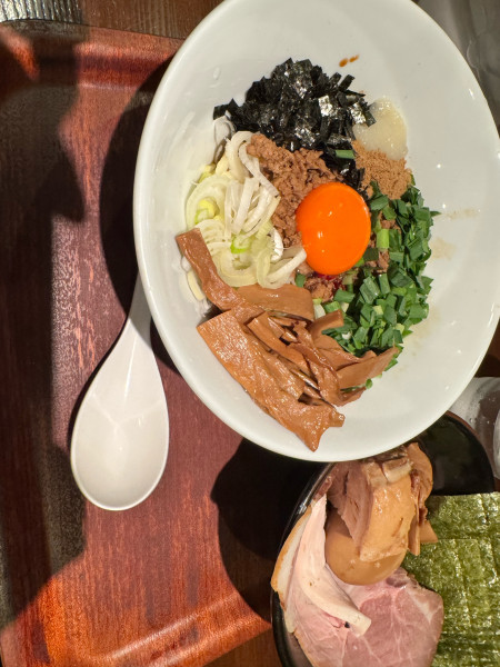 「特製台湾まぜそば（おい飯付き）1350円」@つけ麺屋 しずく 夢の写真