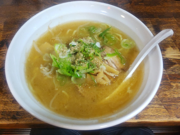 「とんこつ塩860円＋替玉160円=1020円」@長州 風の子ラーメンの写真