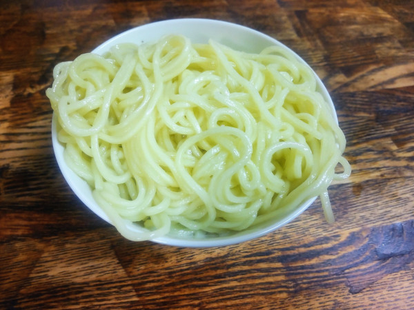 「替玉（細ストレート）160円」@長州 風の子ラーメンの写真