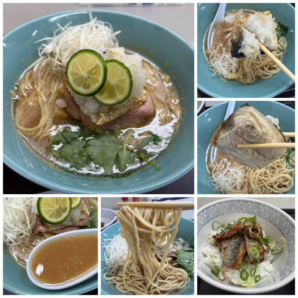 「秋鯖のにごり中華そば 1000円いわし丼555円」@まるひろ入間店 秋の全国うまいもの市の写真