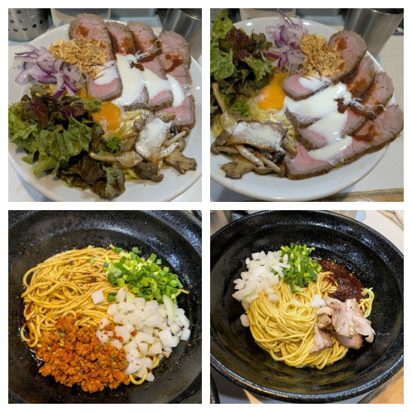 「【限定】ローストビーフとキノコのカルボナーラまぜそば➕和え玉」@麺屋 扇 SENの写真