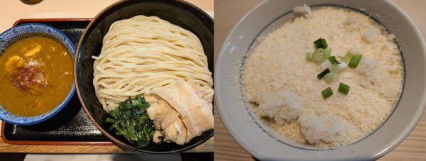 「【限定】旨辛つけ麺(大関)1400円+おじっと飯250円」@らー麺土俵 鶴嶺峰の写真