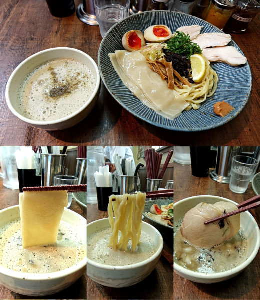 「『特製 梅昆布水 泡煮干しつけ麺(￥1650)』」@青森煮干鉢銀の写真