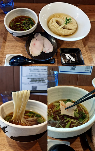 「夏季限定 冷やし伊吹いりこ鶏チャーシューつけ麺(￥1300)」@ラーメン 健やかの写真