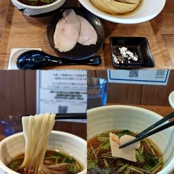 夏季限定 冷やし伊吹いりこ鶏チャーシューつけ麺(￥1300)