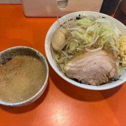 つけ麺(醤油)ニンニク　アブラ　味玉