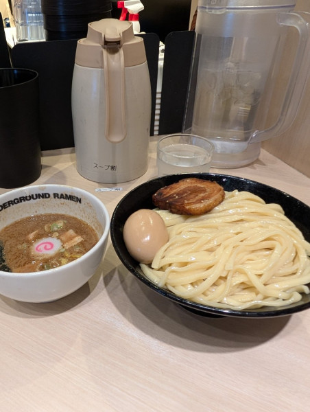 「特製つけ麺大盛」@UNDERGROUND RAMEN 頑者 コクーンシティさいたま新都心店の写真