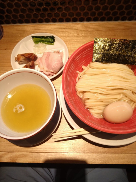 「塩つけ麺プレミアム＋味玉」@麺屋BISQの写真