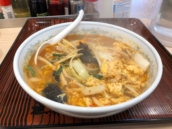 「旨辛菜麺」@ぎょうざの満洲 東長崎南口店の写真