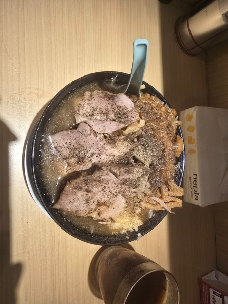 「小ラーメン1050円、豚1枚追加」@ラーメン富士豚の写真