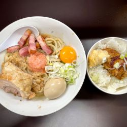 【限定】明太カルボ＋肉丼