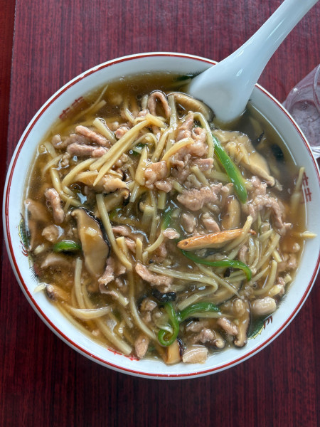 「肉そば」@まんぷく亭の写真