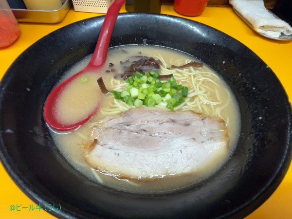 「らーめん(870円)バリカタ、替え玉(130円)やわめ」@大友食堂 3rd seasonの写真