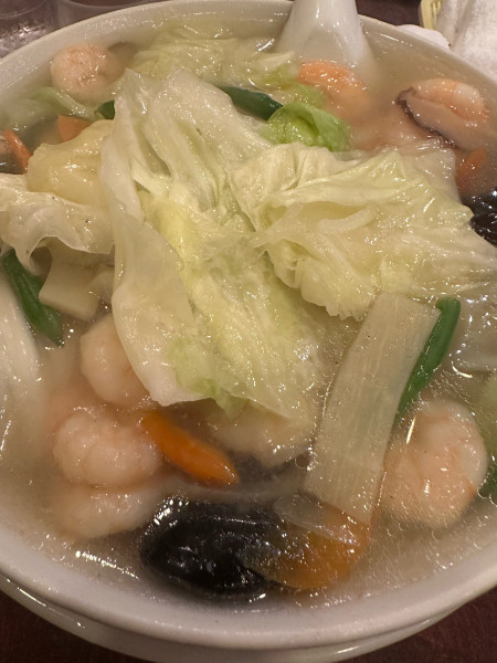 「えびラーメン1300円」@中国海鮮料理 住吉飯店の写真