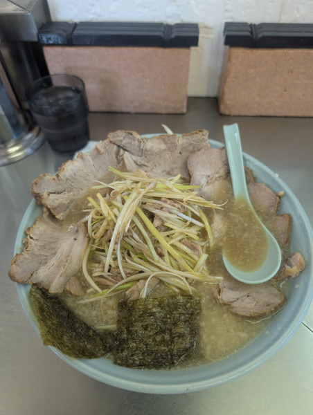 「ネギチャーシュー中盛り」@ラーメンショップ 野田店の写真